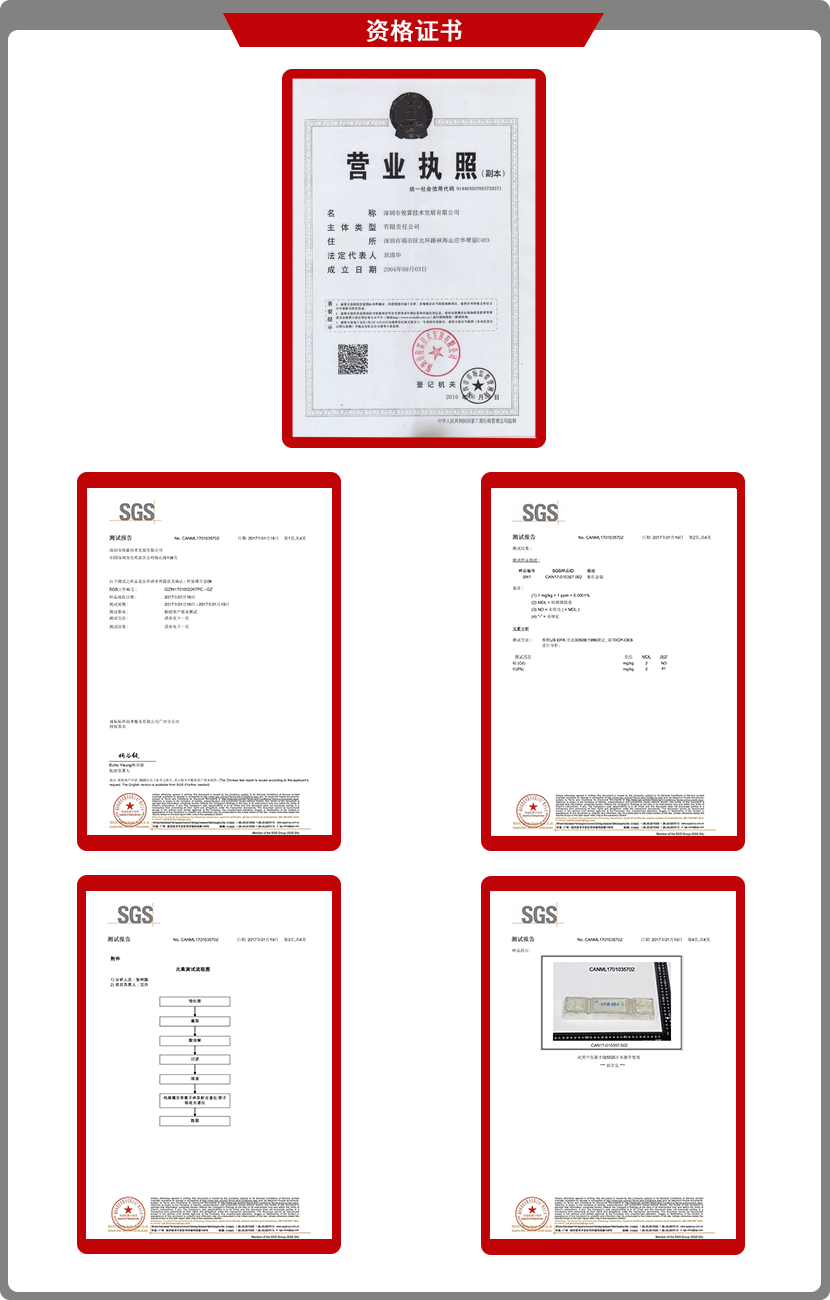 俊霖合金營業執照及環保SGS檢測報告